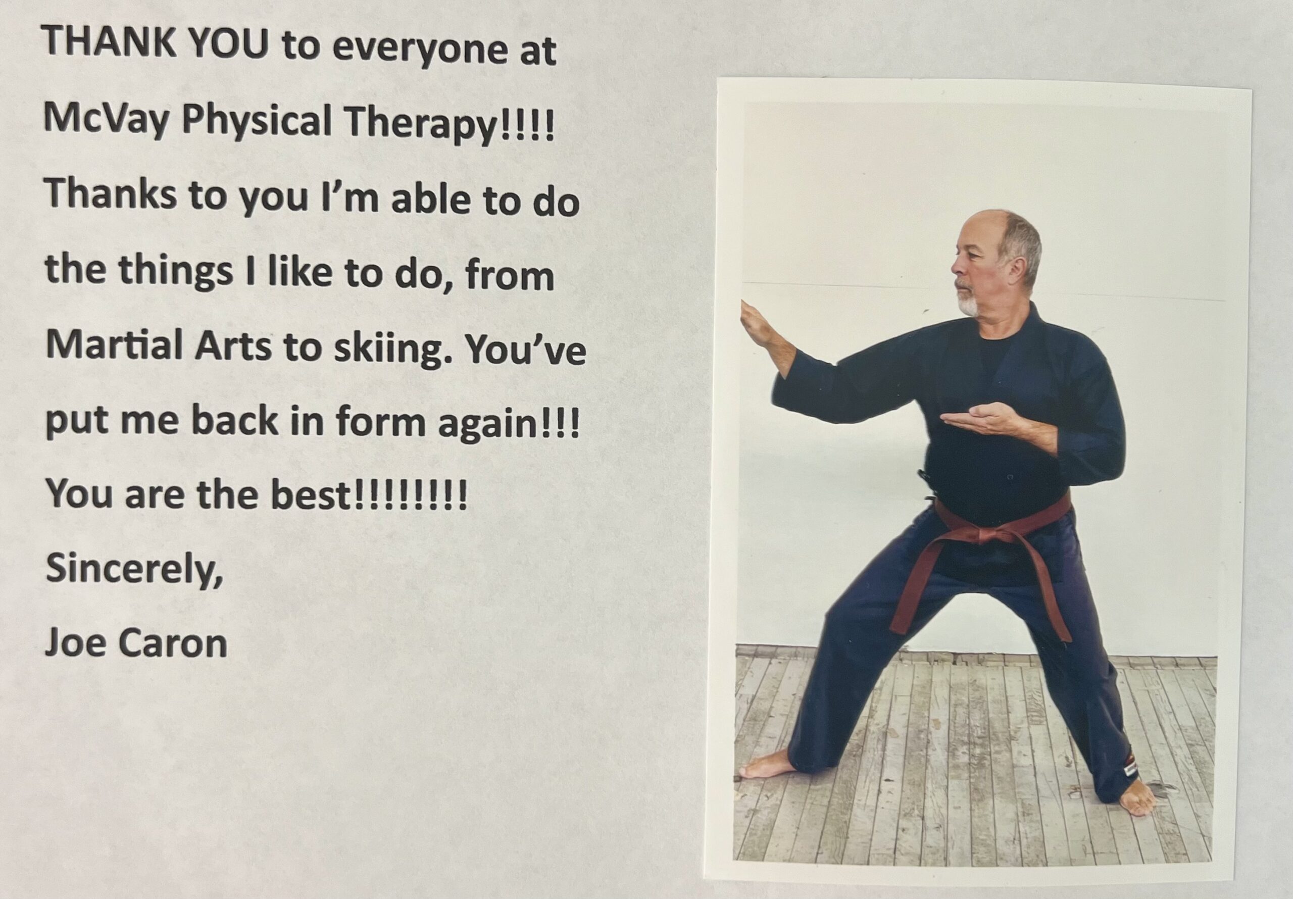 Back to Martial Arts